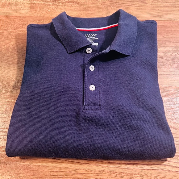 French Toast Navy/Blue Polo‎ Shirts Classic Style Size 14/16 set of 2 - Picture 3 of 8
